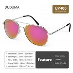 Duduma Aviator Sunglasses for Mens Womens Mirrored Sun Glasses Shades with Uv400