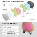 Duduma Aviator Sunglasses for Mens Womens Mirrored Sun Glasses Shades with Uv400