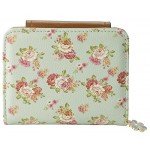 ETIAL Women's Vintage Floral Zip Mini Wallet Short Design Coin Purse