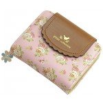 ETIAL Women's Vintage Floral Zip Mini Wallet Short Design Coin Purse