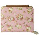 ETIAL Women's Vintage Floral Zip Mini Wallet Short Design Coin Purse