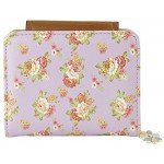 ETIAL Women's Vintage Floral Zip Mini Wallet Short Design Coin Purse