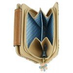 ETIAL Women's Vintage Floral Zip Mini Wallet Short Design Coin Purse