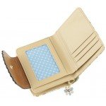 ETIAL Women's Vintage Floral Zip Mini Wallet Short Design Coin Purse