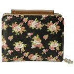 ETIAL Women's Vintage Floral Zip Mini Wallet Short Design Coin Purse