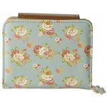 ETIAL Women's Vintage Floral Zip Mini Wallet Short Design Coin Purse