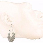 Efulgenz Oxidized Silver Hoops Boho Vintage Retro Tribal Tibetan Gypsy Dangle Indian Bollywood Ethnic Earrings Love Gift