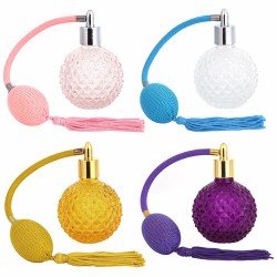 Elegant 100ml Lady Vintage Refillable Perfume Bottle Long Spray Atomizer Glass Bottle Gift