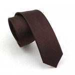 Elviros Mens Eco-friendly Fashion Solid Color Slim Tie 2.4'' (6cm)