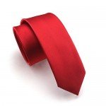 Elviros Mens Eco-friendly Fashion Solid Color Slim Tie 2.4'' (6cm)