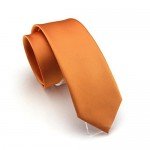 Elviros Mens Eco-friendly Fashion Solid Color Slim Tie 2.4'' (6cm)