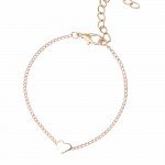 FAMSHIN New design lady peach heart bracelet anklet fashion bracelet ladies gift FAMSHIN FAMSHIN New design lady peach heart bracelet anklet fashion bracelet ladies gift FAMSHIN