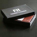 F&H Minimalist Slim Leather Wallet Money Clip Holds 8 Cards