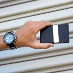 F&H Minimalist Slim Leather Wallet Money Clip Holds 8 Cards