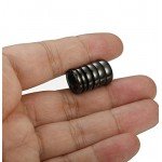 FIBO STEEL 13MM Stainless Steel Small Hoop Earrings for Men Women Huggie Earrings CZ Inlaid