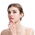 FIBO STEEL 13MM Stainless Steel Small Hoop Earrings for Men Women Huggie Earrings CZ Inlaid