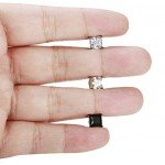 FIBO STEEL 3 Pairs Stainless Steel Magnetic Earrings for Men Women CZ Studs Earrings,4-8MM