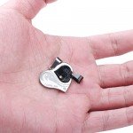 FIBO STEEL Stainless Steel Mens Womens Pendant Necklace Heart Puzzle 22 Inches Chain 2 Pcs a Set