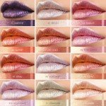 FOCALLURE 12 Colors Metal Shimmer Lips Gloss Waterproof Matte Lipstick Metal Rose Golden Brand Lip Gloss Liquid Lipstick