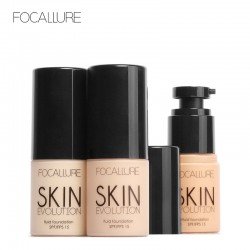 FOCALLURE Face Liquid Foundation  Face Base Makeup BB Cream Concealer Foundation Primer Easy to Wear Soft Carrying