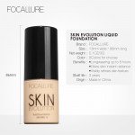 FOCALLURE Face Liquid Foundation  Face Base Makeup BB Cream Concealer Foundation Primer Easy to Wear Soft Carrying