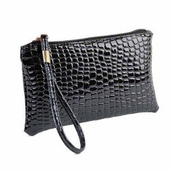 Fahion wallet Womens Crocodile PU Leather Clutch Handbag Coin Purse Crocodile purse Clutch Super quality carteras mujer #yl