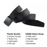 Fairwin Men's Military Tactical Web Belt, Nylon Canvas Webbing YKK Plastic Buckle Belt