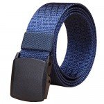 Fairwin Men's Military Tactical Web Belt, Nylon Canvas Webbing YKK Plastic Buckle Belt