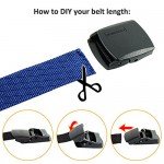 Fairwin Men's Military Tactical Web Belt, Nylon Canvas Webbing YKK Plastic Buckle Belt