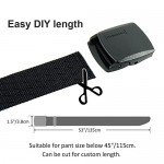 Fairwin Men's Military Tactical Web Belt, Nylon Canvas Webbing YKK Plastic Buckle Belt