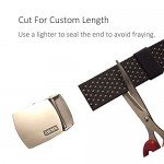 Fairwin Men's Military Tactical Web Belt, Nylon Canvas Webbing YKK Plastic Buckle Belt