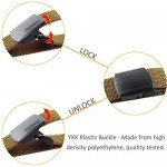 Fairwin Men's Military Tactical Web Belt, Nylon Canvas Webbing YKK Plastic Buckle Belt