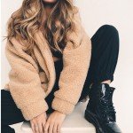 Faroonee Elegant Faux Fur Coat Women 2018  Autumn Winter Warm Soft Zipper Fur Jacket Female Plush Overcoat Casual Outerwear