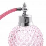 Fashion 100ML Blue Vintage Perfume Bottle Atomizer Spray Refillable Glass Gift