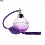 Fashion 100ML Blue Vintage Perfume Bottle Atomizer Spray Refillable Glass Gift #H027#