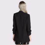 Fashion Autumn Women Blazers and Jackets Work Office Lady Suit Slim White Black None Button Business female blazer Coat Talever 