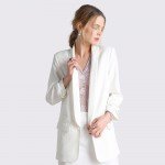 Fashion Autumn Women Blazers and Jackets Work Office Lady Suit Slim White Black None Button Business female blazer Coat Talever 