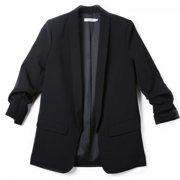 Fashion Autumn Women Blazers and Jackets Work Office Lady Suit Slim White Black None Button Business female blazer Coat Talever 