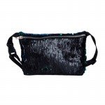 Fashion Reversible Sequin Glitter Waist Fanny Pack Belt Bum Bag Pouch Hip Purse Waist Packs