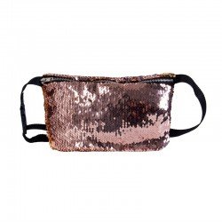Fashion Reversible Sequin Glitter Waist Fanny Pack Belt Bum Bag Pouch Hip Purse Waist Packs