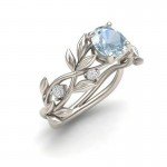 Fashion Silver Color Crystal Flower Vine Leaf Design Rings For Women Femme Ring Vintage Statement Jewelry Lover Gift