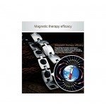 Father's Day Bracelet Men Sleek Magnetic Therapy Wristband in Velvet Gift Box with Free Link Remove Tool,9 inch