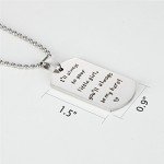 Father's Day Gifts Pendent Necklace From Daughter - I'll Always Be Your Little Girl.You Will Always Be My Hero, Stainless Steel Jewelry with Gift Box (rectangular)