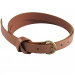 Feitong  Fashion Vintage  Women's Belt Narrow Skinny Low Waist Thin Leather Loop Hot Selling Solid Bow Belt Girls Accessories