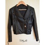 Fitaylor Women Spring Autumn PU Leather Jacket Casual Slim Soft Moto Jacket Biker Faux Leather Jacket Women
