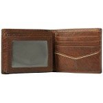 Fossil Men's Rfid Flip ID Bifold Wallet