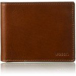 Fossil Men's Rfid Flip ID Bifold Wallet