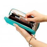 GEARONIC TM Women Wallet Long Clutch Faux Leather Card Holder Fashion Purse Lady Woman Handbag Bag