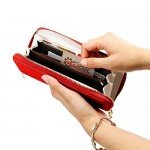 GEARONIC TM Women Wallet Long Clutch Faux Leather Card Holder Fashion Purse Lady Woman Handbag Bag