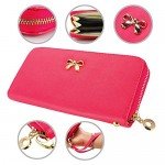 GEARONIC TM Women Wallet Long Clutch Faux Leather Card Holder Fashion Purse Lady Woman Handbag Bag